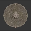 Circular Multi Tiered Stone Fountain With Decorative Textured Base Design
