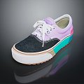 Cloth Shoes Flat Shoes Canvas Shoes Old Cloth Shoes 3d model