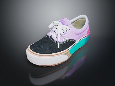 Cloth Shoes Flat Shoes Canvas Shoes Old Cloth Shoes 3d model