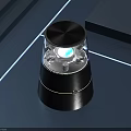 Modern Black Bluetooth Speaker With RGB Colorful Lights And Sleek Design