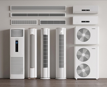 Modern air conditioner air conditioner air conditioner outside air conditioner 3d model