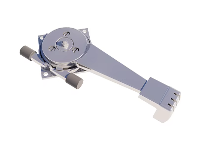 Industrial Equipment Metal Mechanical Component With Adjustable Arm Mounting Base And Heavy Duty Durable Design 3d model