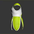 Futuristic Green And Silver Armor Design With Chest Plate And Shoulder Pads