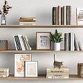 Modern Ornaments Combination Book Ornaments Book Ornaments Bookshelf Storage Rack Decoration Rack Furnishings 3d model