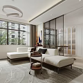 Light Toned Walk-in Closet With Glass Cabinets Built-in Lighting Large Window And Wooden Flooring