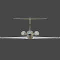 Modern White Jet Airliner with Sleek Fuselage Multiple Windows and Jet Engines