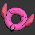 Pink Flamingo Shaped Inflatable Swimming Ring Sports Equipment for Summer Water Fun