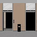 Modern Elevator Hall Elevator 3d model