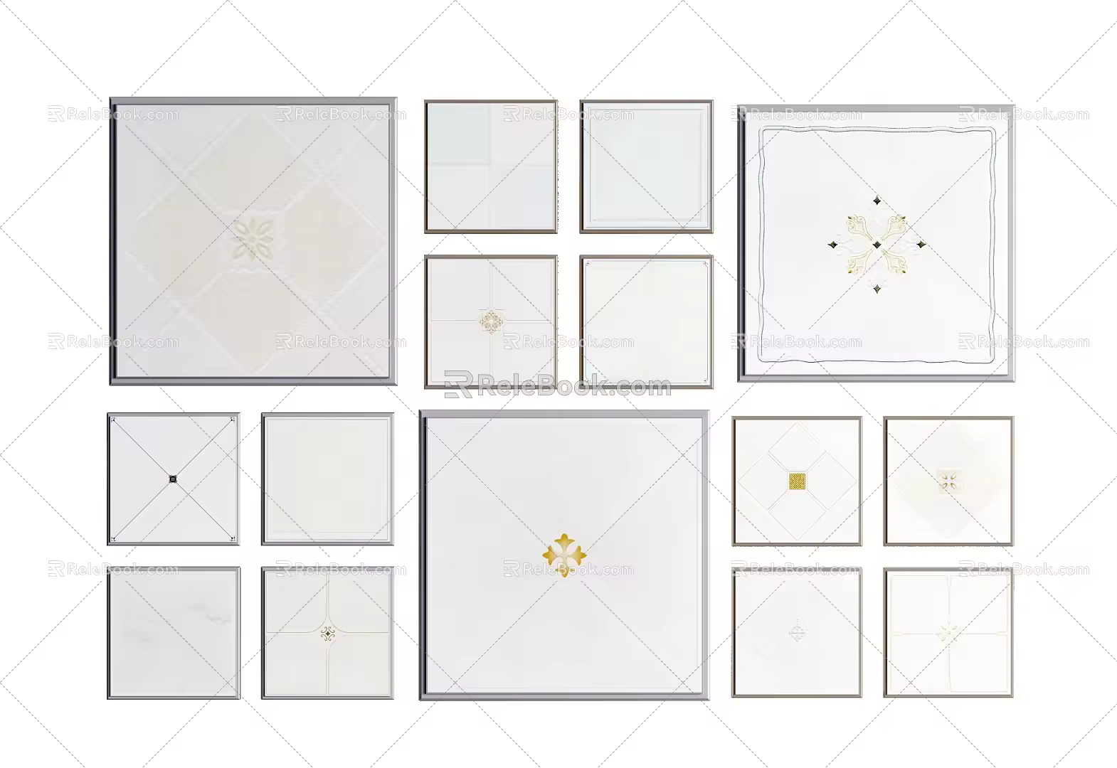 Integrated ceiling combination 3d model