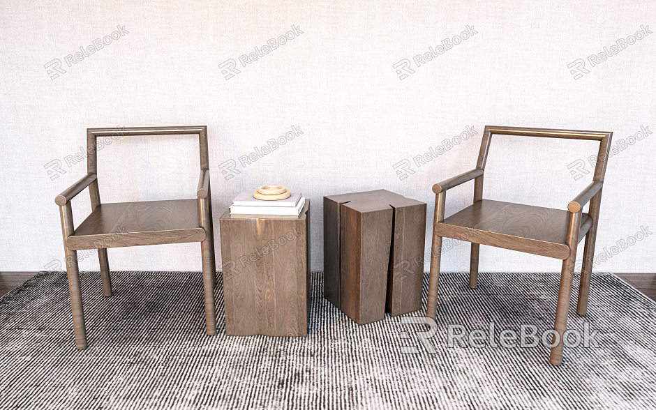 New Chinese Style Casual Table and Chair Combination Casual Chair Chair model