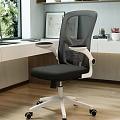 Modern Home Office Desk With Ergonomic Chair Laptop And Natural Window Light