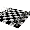 Modern Chess Combination 3d model