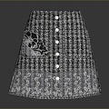 Skirt Leather Skirt Skirt Skirt Fashion Skirt Body Skirt dress Low Waist Skirt Waist Skirt 3d model