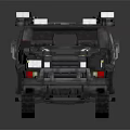 Gray Armored Military Vehicle With Rugged Design And Roof Mounted Equipment