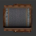Vintage Wooden Arched Architectural Structure With Carved Panels And Decorative Details
