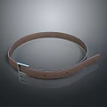 Stylish Brown Leather Belt Daily Necessity With Durable Metal Buckle For Daily Use