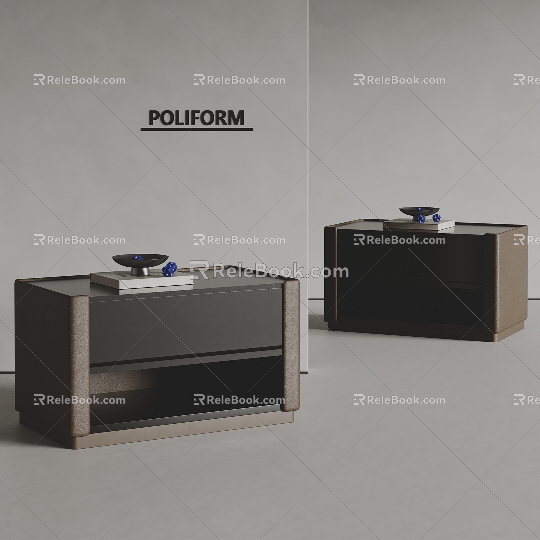 poliform modern bedside table model