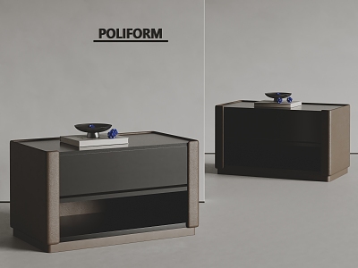 poliform modern bedside table model