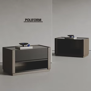 poliform modern bedside table 3d model