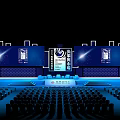 2023 Silk Road International Forum Conference Venue With Stage Large Screens And Audience Seats