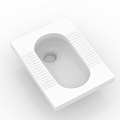 Modern squatting pan 3d model