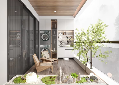 Modern Balcony 3d model