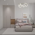 Modern Kids Bedroom With Mickey Mouse Headboard And Study Desk
