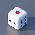 Dice Color Sieve Game Dice 3d model