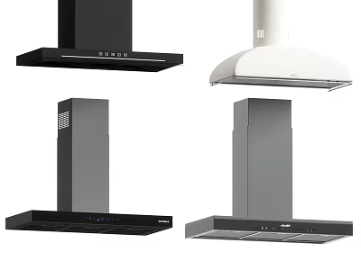 Modern Kitchen Range Hoods In Various Styles Colors And Designs For Home Use 3d model