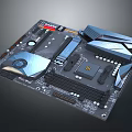 Modern Computer Motherboard Design with High Performance Heatsinks Advanced Power Delivery and Expansion Slots