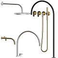 Modern Stylish Faucets With Brass Chrome And Black Finishes For Kitchen Use