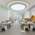 Modern Kindergarten Multi-function Reading Room 3d model