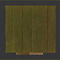 Wooden Tower Scene Component With Stone Base And Decorative Wooden Beams