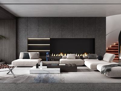 modern living room model