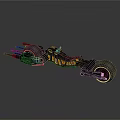 Futuristic Black Mechanical Vehicle With Yellow Illuminated Accents And Reflective Wheels
