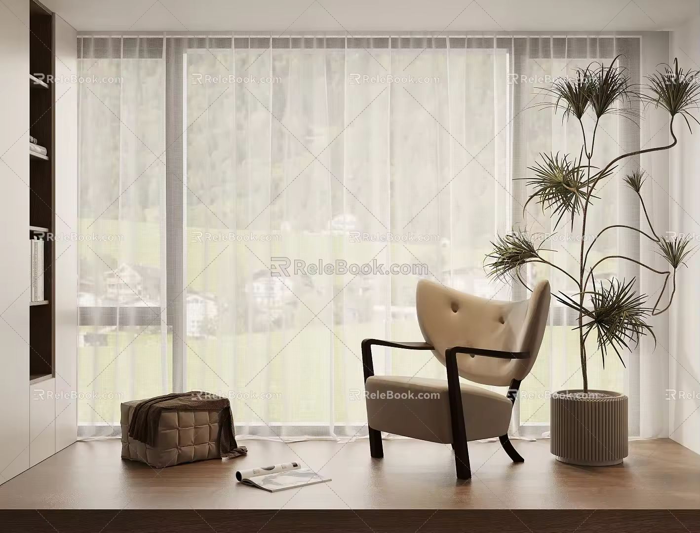 Leisure Chair Lazy Sofa 3d model