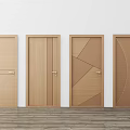 Modern swing door 3d model