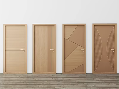 Modern swing door 3d model