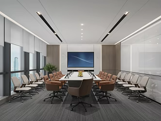 Modern Conference Room 3d model