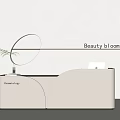 Reception desk Bar reception hall 3d model