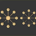 Elegant Golden Crystal Chandelier Lighting Fixture Set For Luxury Decorative Design