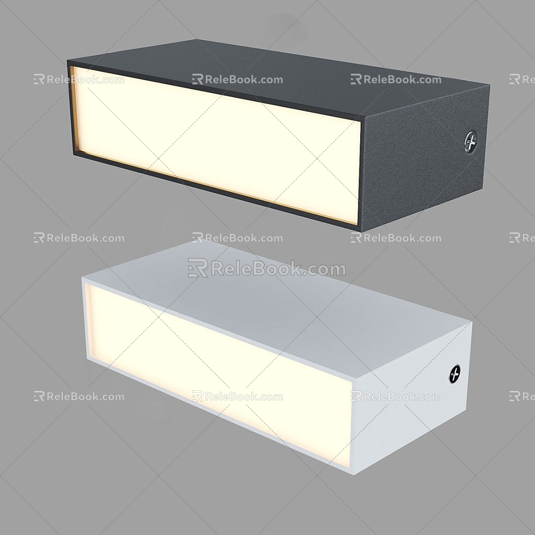 Simple wall lamp 3d model