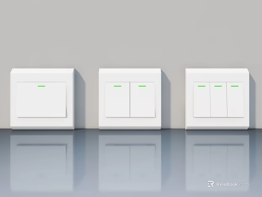 Sleek White Hinged Doors Featuring Single Double And Triple Panel Designs In Modern Interior 3d model