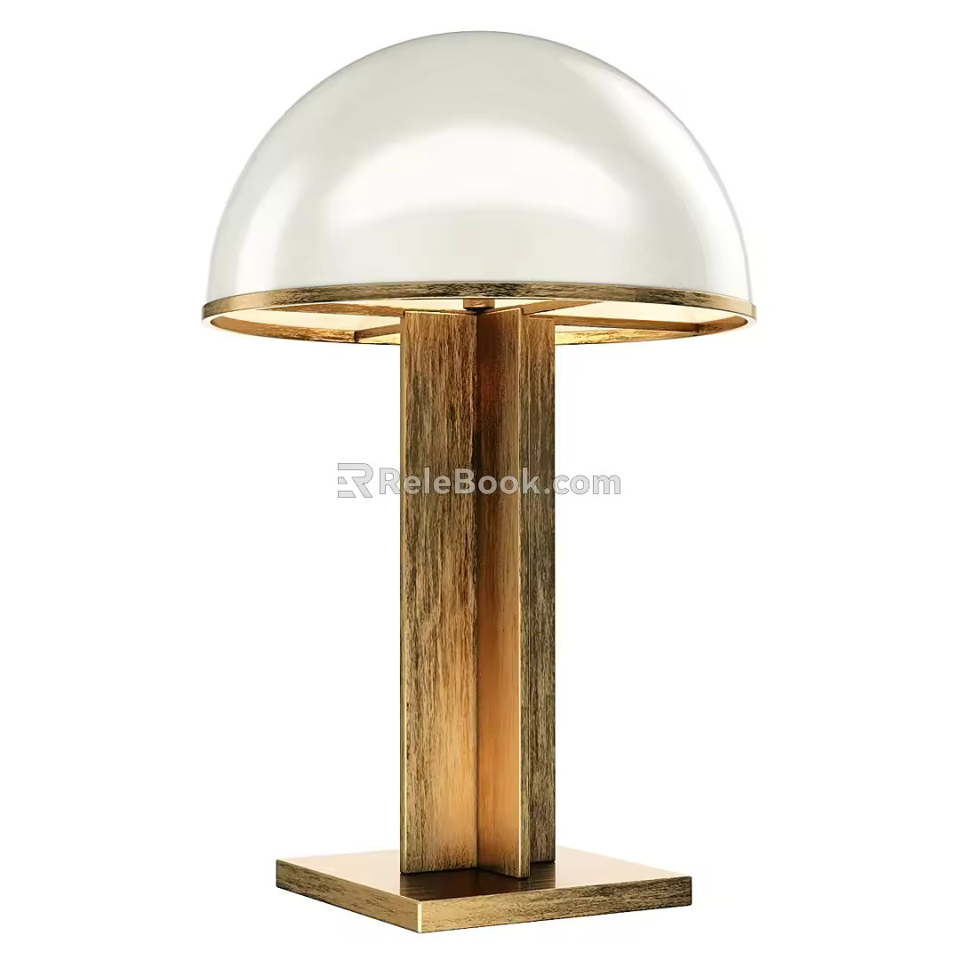 Modern Metal Table Lamp Light Luxury Table Lamp 3d model
