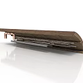 Brown Long Strip Mechanical Equipment With Metal Components And Industrial Structure