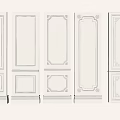 Jianou clapboard combination 3d model