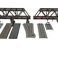 Railway package 3d model