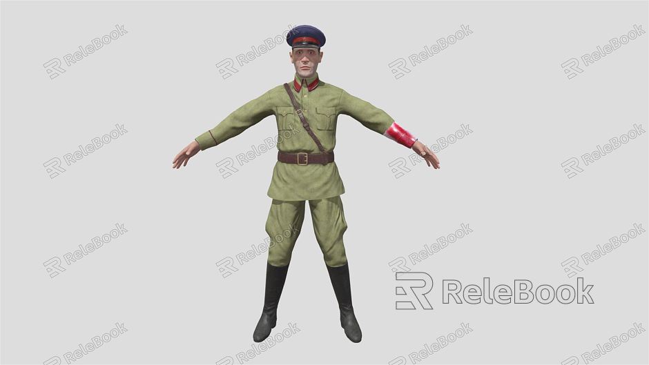 Modern Man Cartoon Soldier model