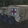 Military Armored Functional Vehicle With Multi Wheel And Protective Armor For Outdoor Terrain