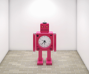 Modern Alarm Clock Robot Alarm Clock 3d model